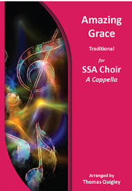 Amazing Grace SSA choral sheet music cover Thumbnail